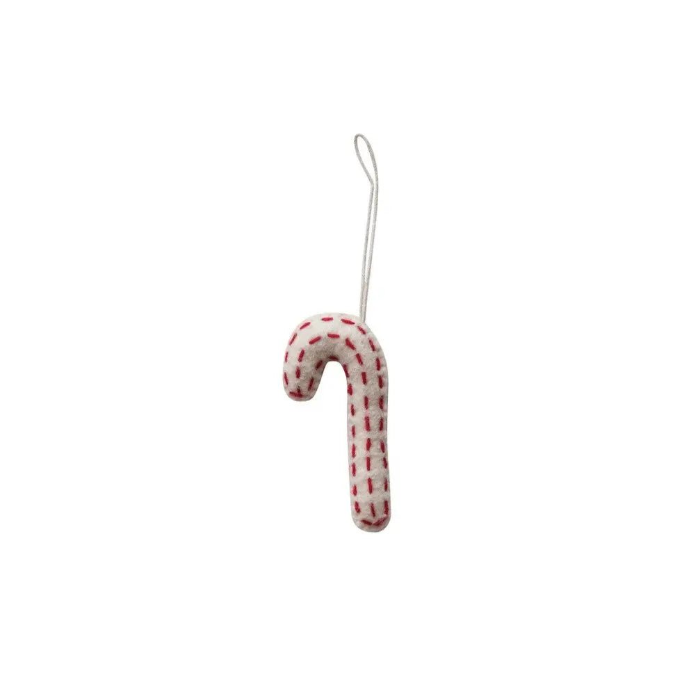 Handmade Wool Felt Candy Cane Ornaments Holiday Ornaments Style 4 12044796