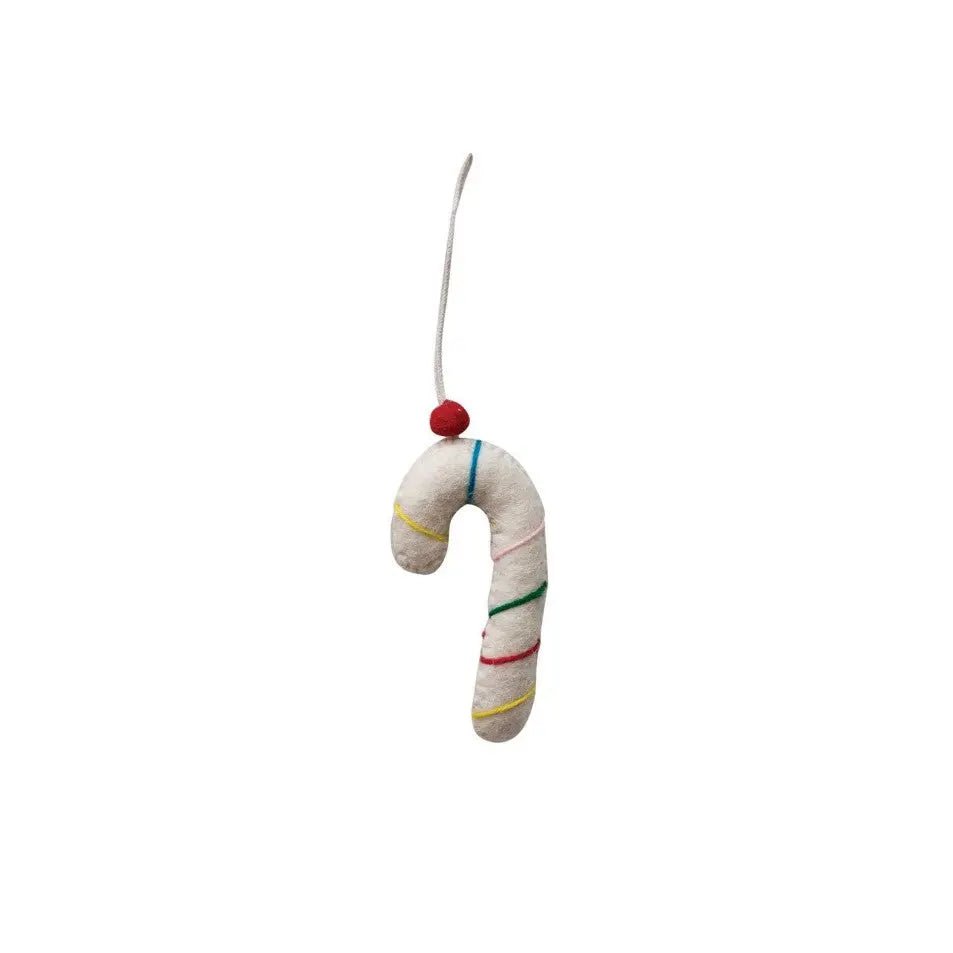 Handmade Wool Felt Candy Cane Ornaments Holiday Ornaments Style 6 12044798