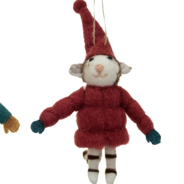 Handmade Wool Felt Cat Ornaments Style 3 12044705