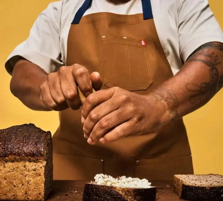 Hedley and Bennett Denver Brown Chef's Apron Aprons 12042902