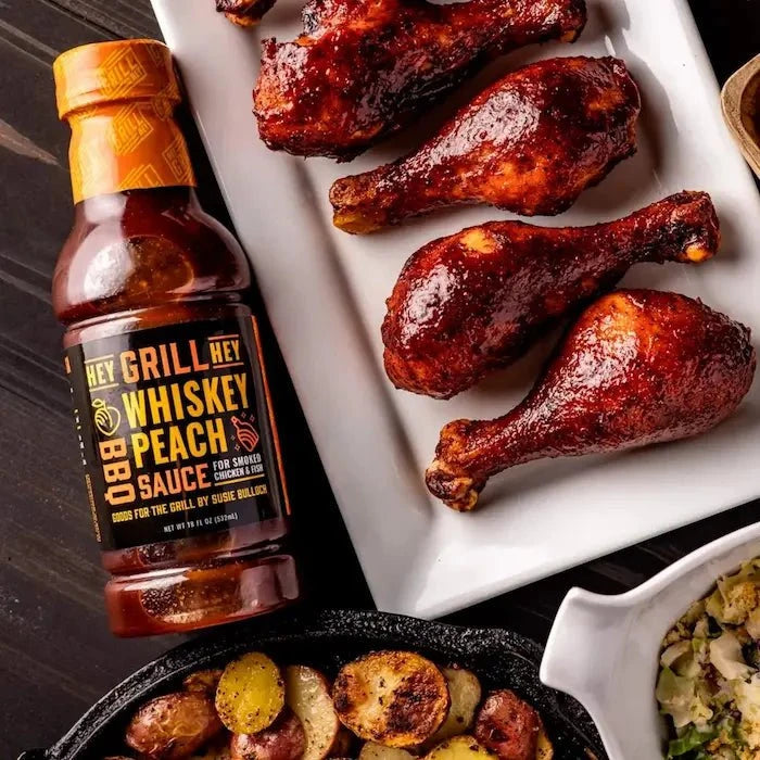 Hey Grill Hey Whiskey Peach BBQ Sauce Condiments & Sauces 12042858