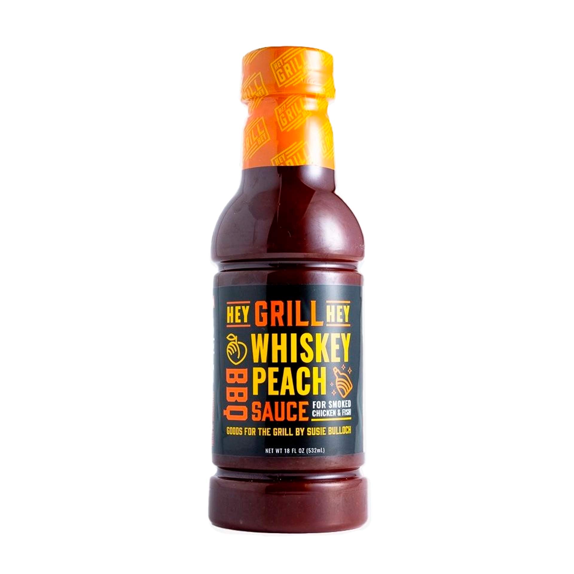 Hey Grill Hey Whiskey Peach BBQ Sauce Condiments & Sauces 12042858