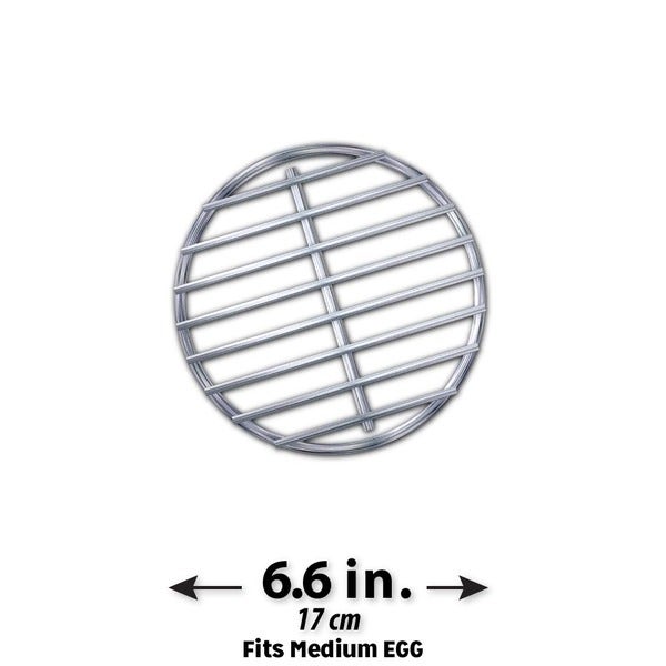 High-Que Stainless Steel High-Heat Firegrate Upgrade for Big Green Egg Outdoor Grill Replacement Parts Medium Egg 12011488
