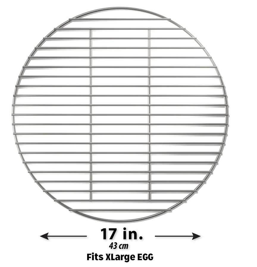 High-Que Stainless Steel High-Heat Firegrate Upgrade for Big Green Egg Outdoor Grill Replacement Parts XLarge Egg 12011564