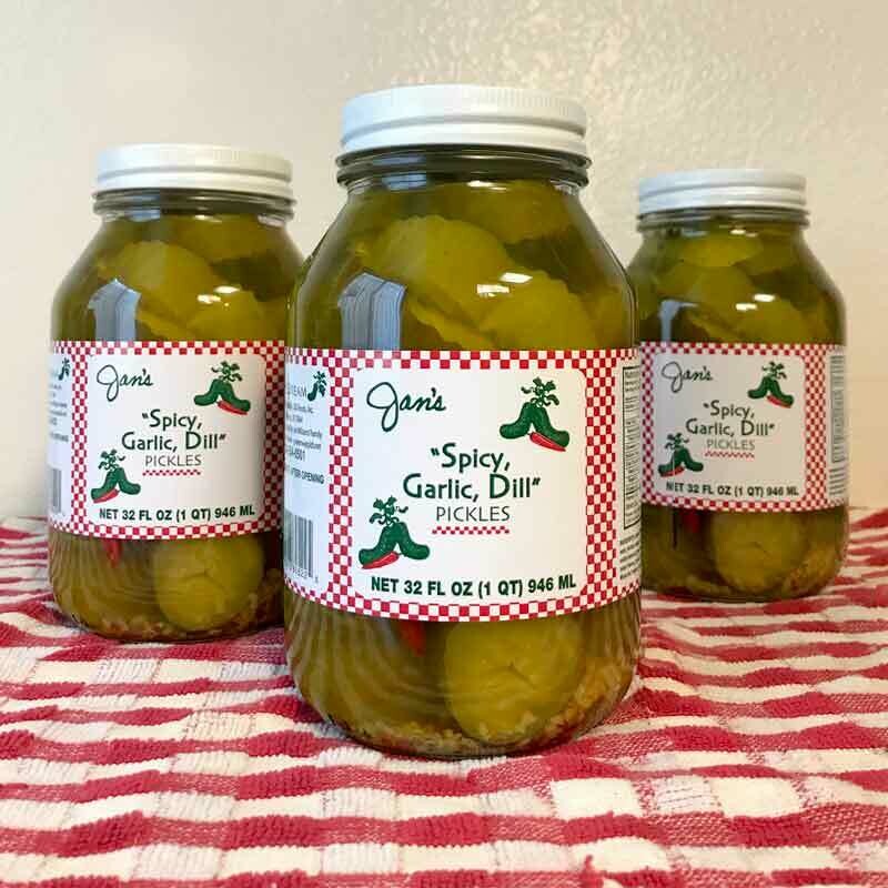 Jan's Spicy Garlic Dill Pickles, 32oz Pickled Fruits & Vegetables 12041906