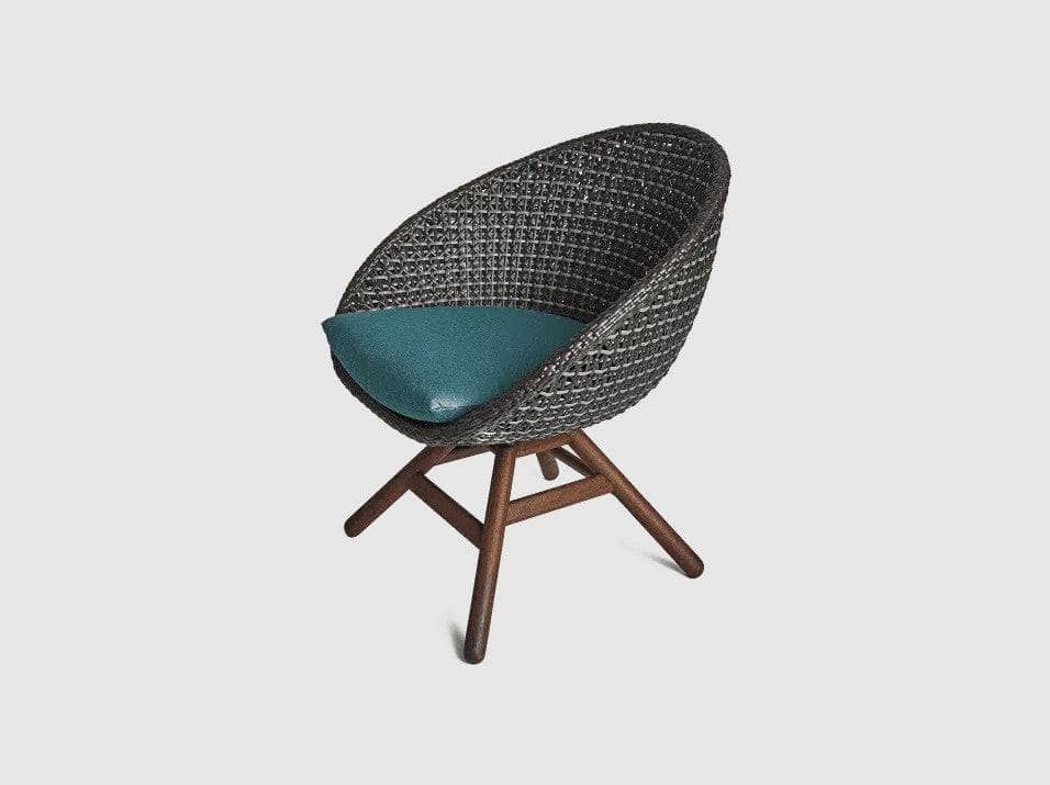 Jensen Outdoor Nest Swivel Chair with Premier Lagoon Seat Pad Outdoor Furniture 12033426