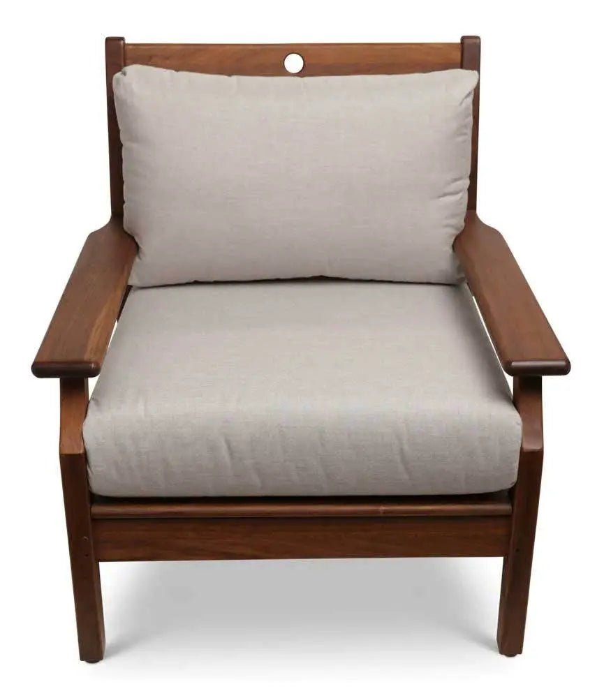 Jensen Outdoor Opal Cushioned Lounge Chair with Cast Silver Cushions Outdoor Chairs 12037847