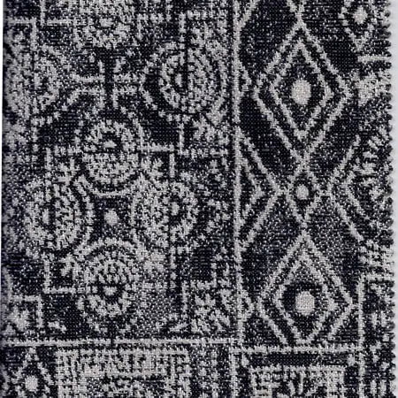 Jensen Outdoor Swivel Lounge Chair in Gray Weave with Bodhi Char Fabric 12038901