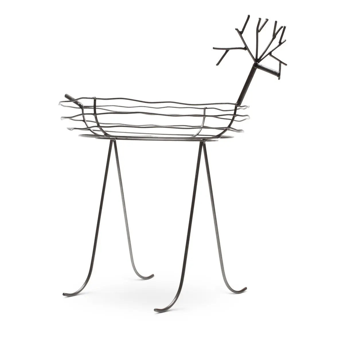 Kalalou Large Round Wild Wire Deer Bowl Decor 12027428
