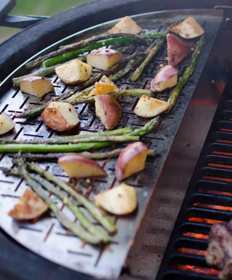 Kamado Joe Classic Joe Stainless Steel Half Moon Cooking Surface Outdoor Grill Accessories 12025120