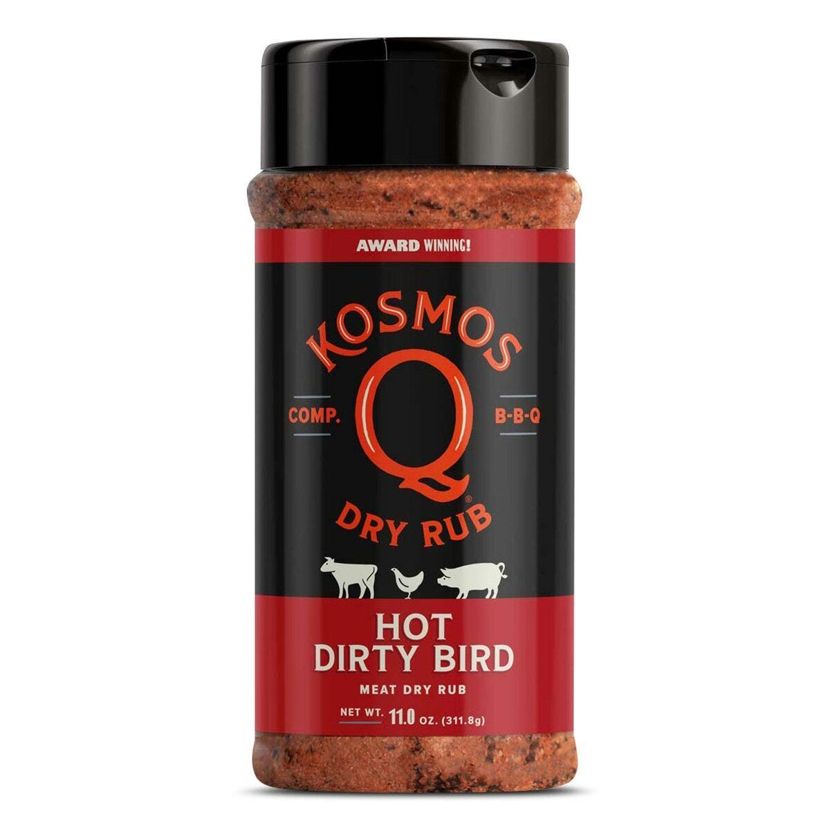 Kosmos Hot Dirty Bird Rub 11oz Herbs & Spices 12031419