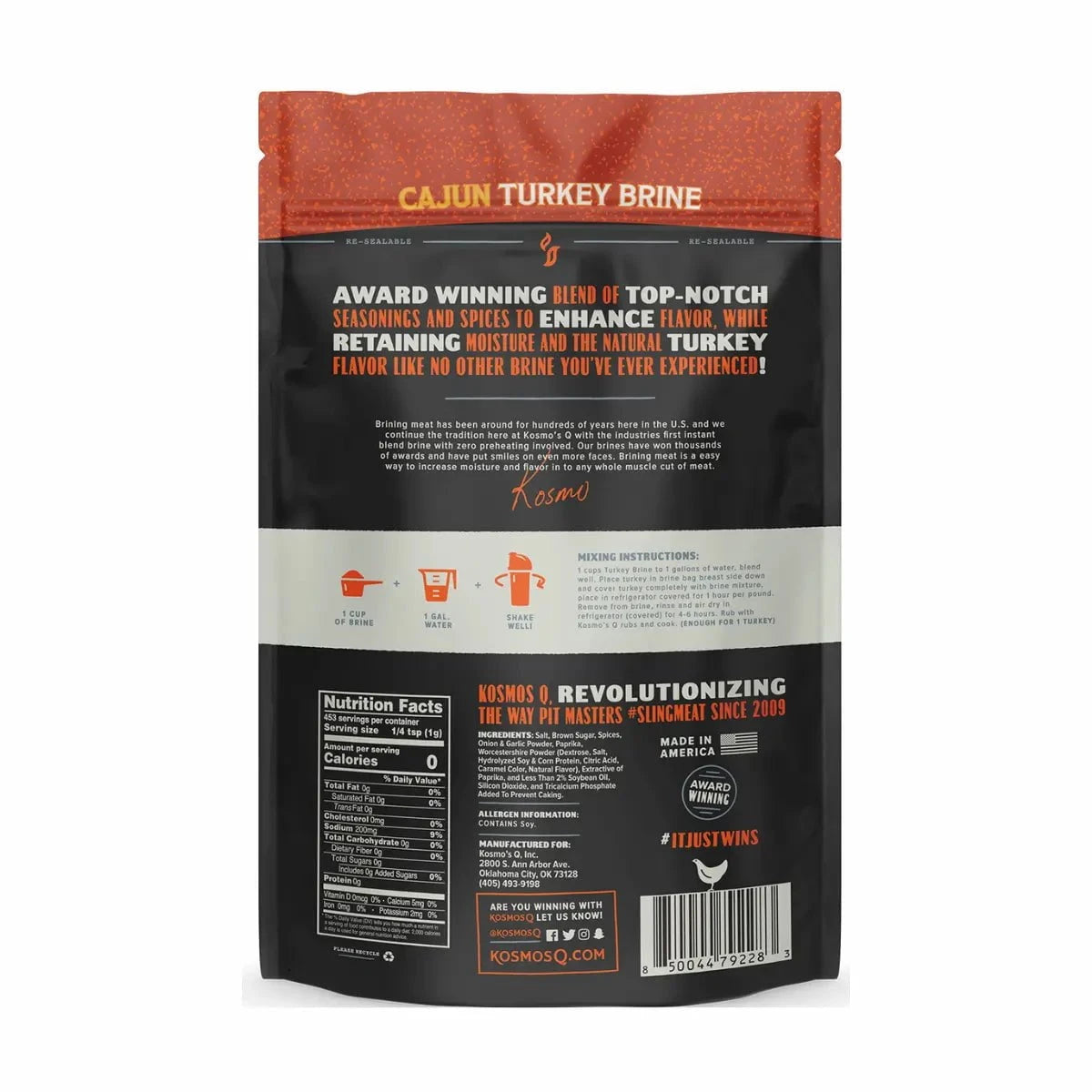 Kosmos Q Cajun Turkey Brine 12044287