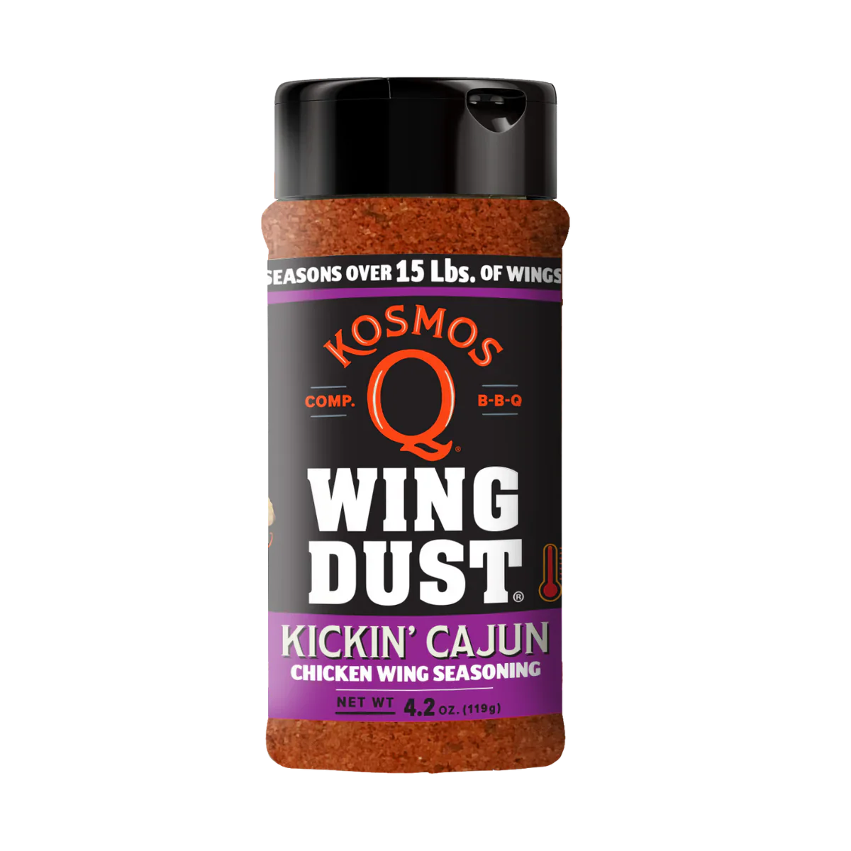 Kosmos Q Kickin' Cajun Wing Dust Seasonings & Spices 12031568