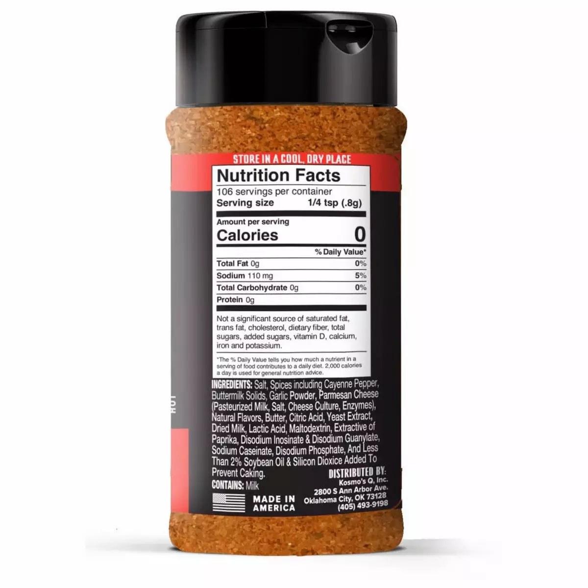 Kosmos Q Nashville Hot Wing Dust Seasoning Seasonings & Spices 12031562