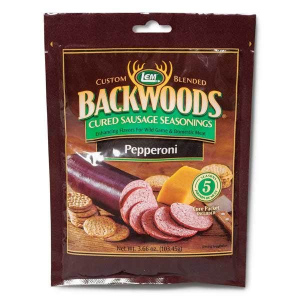 LEM Products Backwoods Cured Pepperoni Sausage Seasoning Herbs & Spices 12023433