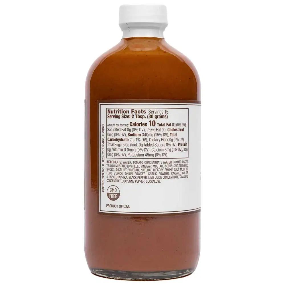 Lillie's Q Zero Sugar Smoky Barbecue Sauce, 16oz Condiments & Sauces 12041973