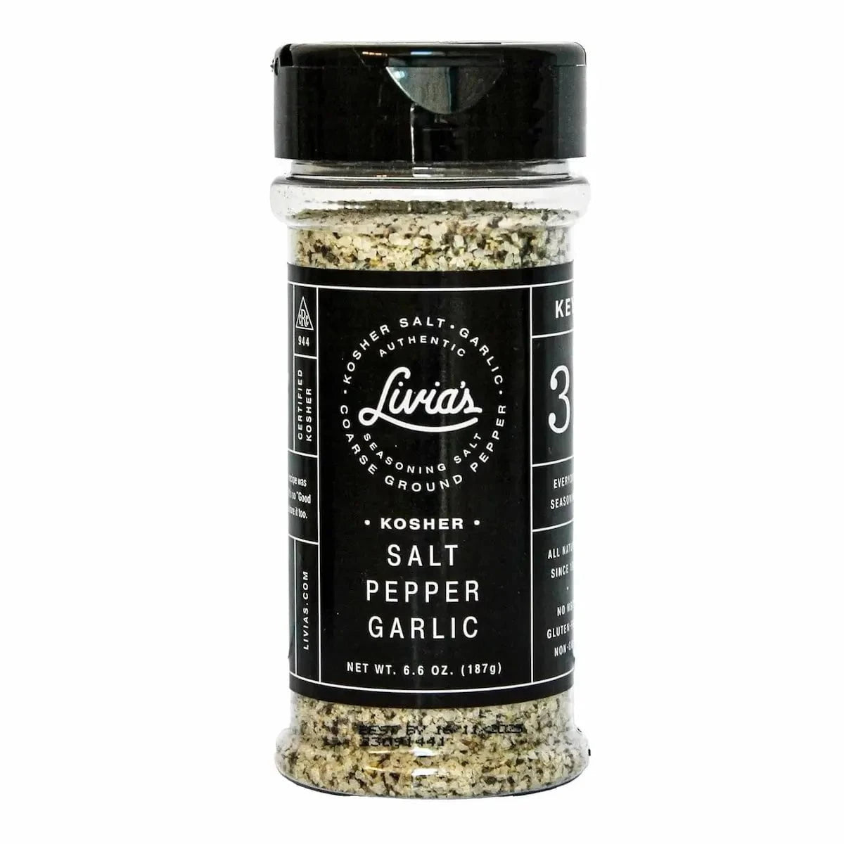 Livia's Seasoning Salt, Salt Pepper Garlic Seasoning