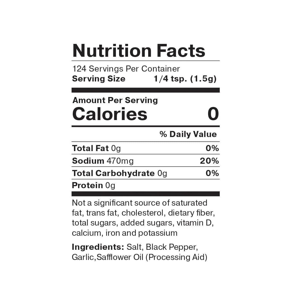 Livia's Seasoning Salt, Salt Pepper Garlic Seasoning