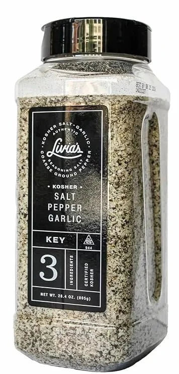 Livia's Seasoning Salt, Salt Pepper Garlic Seasoning 28.4 oz. 12047601