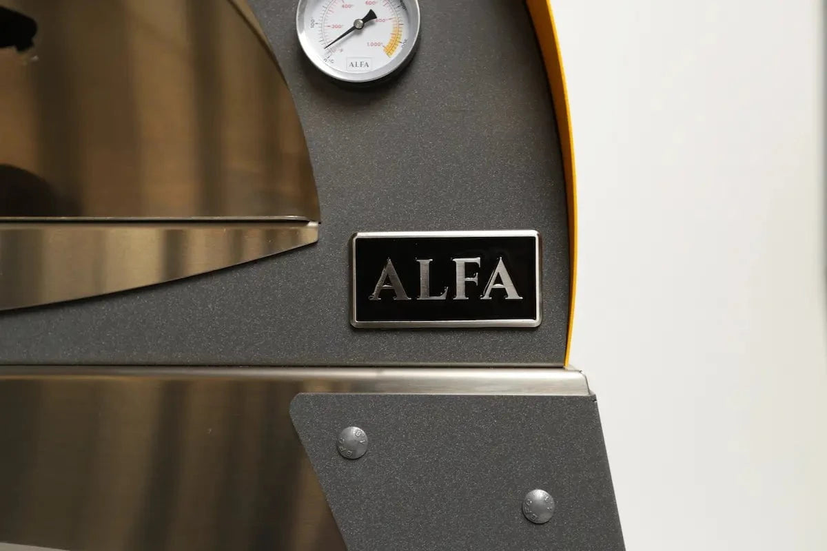 Local Special, Floor Model, Fire Yellow, Alfa Ciao Wood-Fired Oven w/ Leg kit 12044530