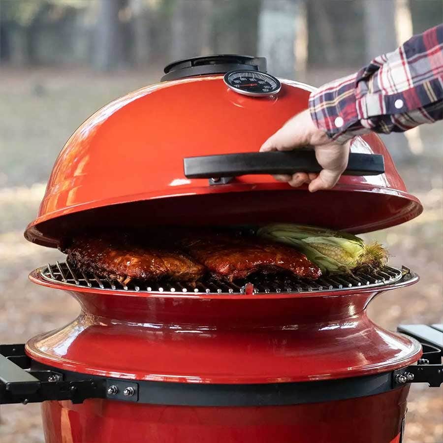 Local Special, Floor Model Kamado Joe Kettle Joe Charcoal Grill with Cart Outdoor Grills