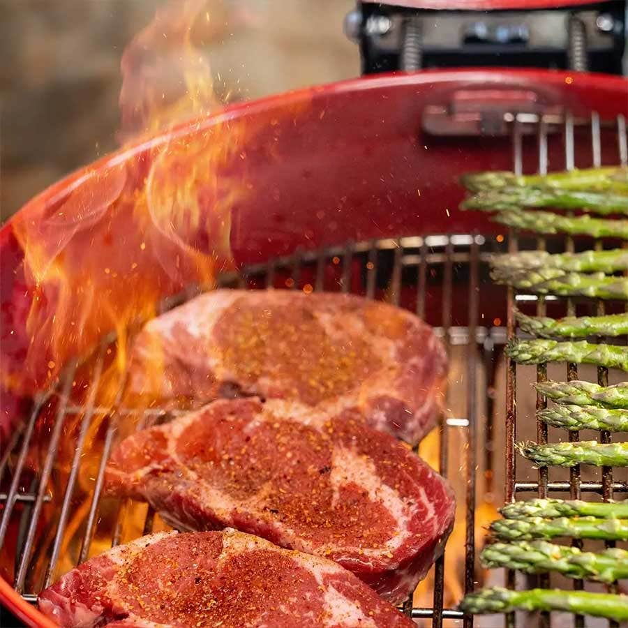 Local Special, Floor Model Kamado Joe Kettle Joe Charcoal Grill with Cart Outdoor Grills