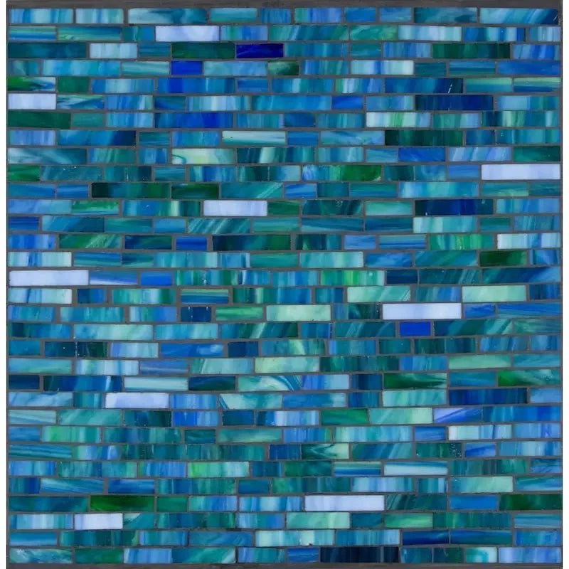 Local Special, Floor Model, KNF Neille Olson C Table with Cambridge Lagoon Mosaic Top 12029789