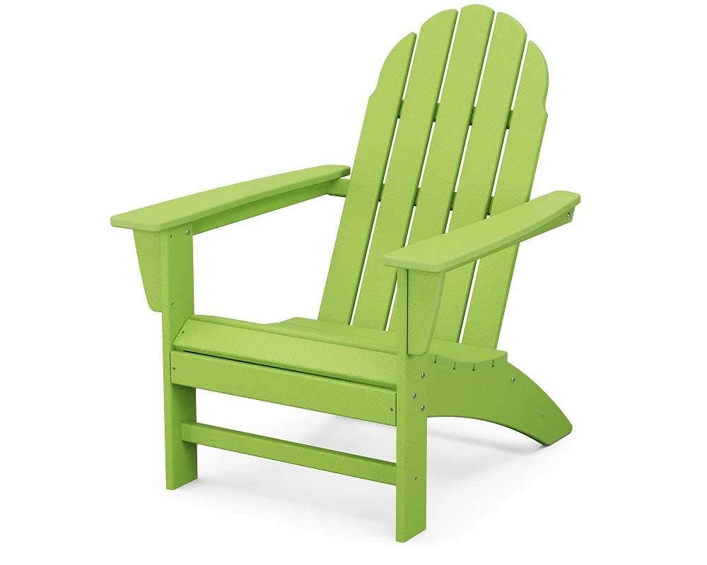 Local Special, Open Box Polywood Vineyard Straightback Adirondack Chair Outdoor Chairs Lime 12032298-POS