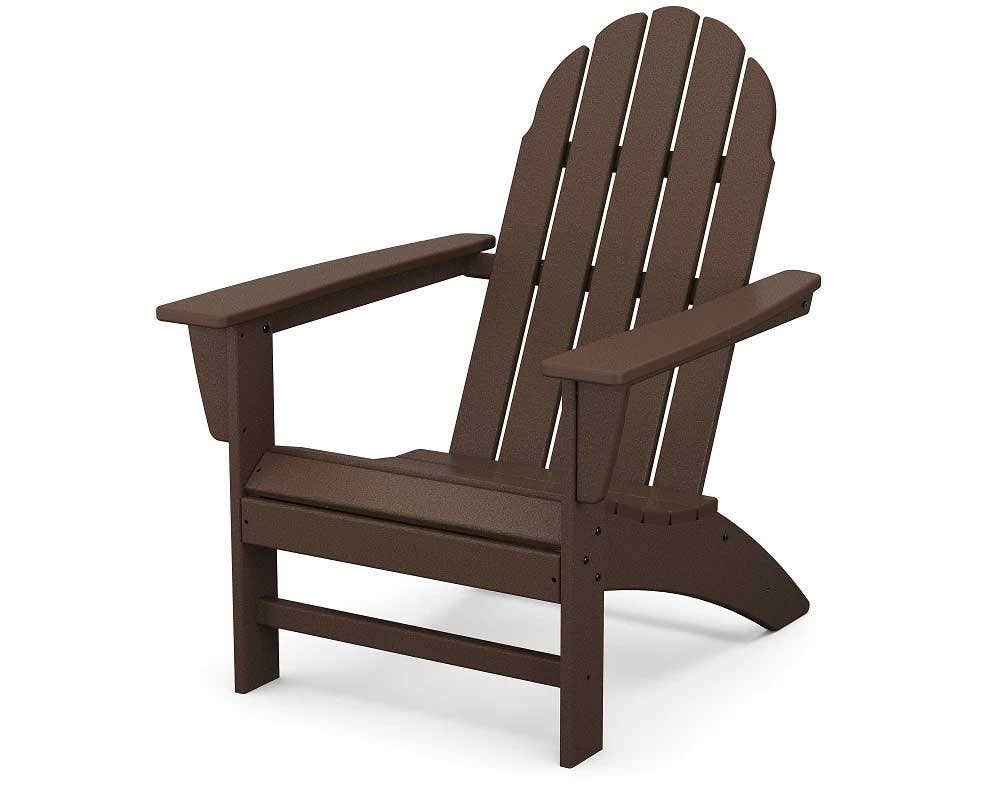 Local Special, Open Box Polywood Vineyard Straightback Adirondack Chair Outdoor Chairs Mahogany 12034372-POS
