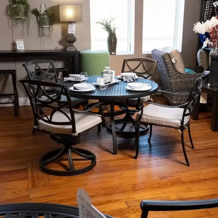 Local Special, Woodard Dining Table with 4 Wiltshire Dining Chairs | FLOOR MODEL 12044509