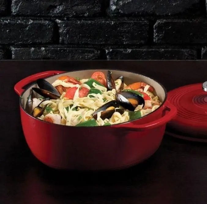 Lodge 6-Quart Enameled Cast Iron Dutch Oven Dutch Ovens