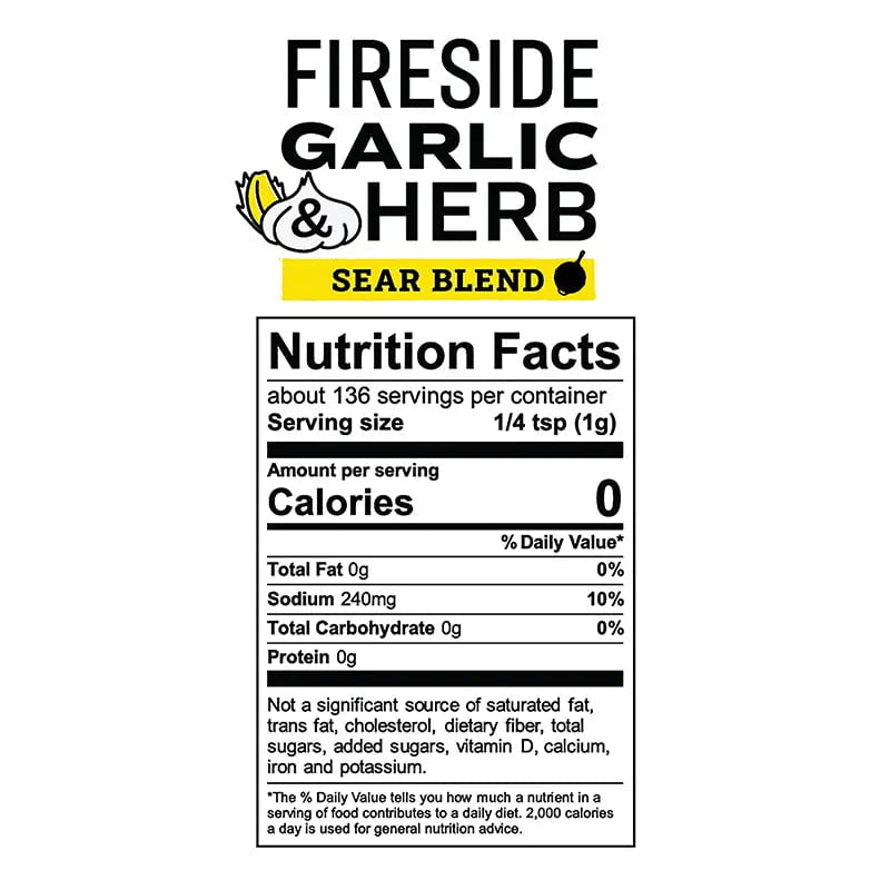 Lodge Fireside Garlic & Herb Sear Blend Seasoning Seasonings & Spices 12044291