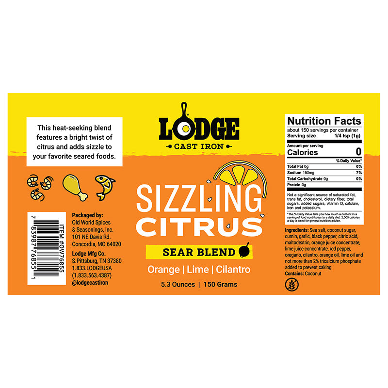 Lodge Sizzling Citrus Sear Blend Seasoning 12044292