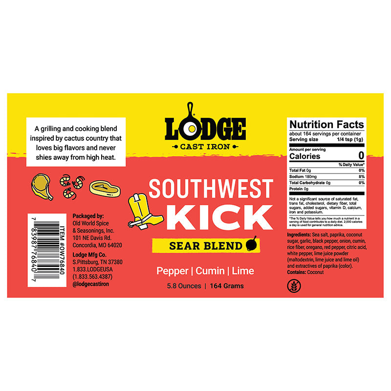 Lodge Southwest Kick Sear Blend Seasoning 12044289