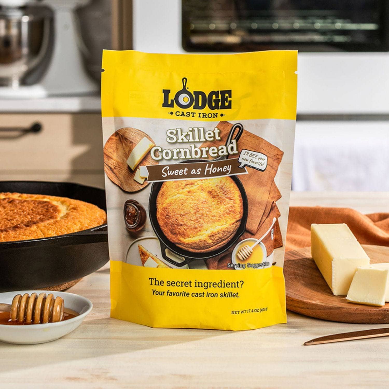 Lodge Sweet As Honey Skillet Cornbread Mix