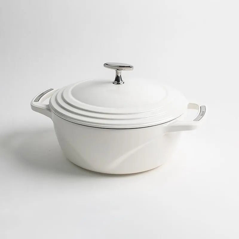 Lodge USA Enamel Dutch Oven, 4.5 Quart Dutch Ovens Cloud Nine White 12043450
