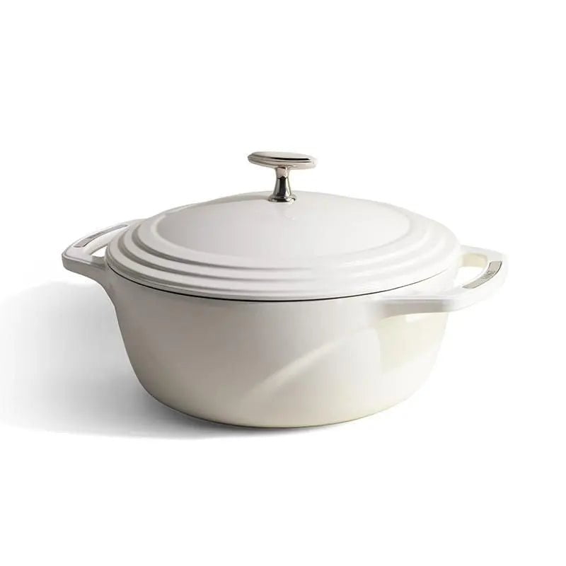 Lodge USA Enamel Dutch Oven, 6 Quart Dutch Ovens Cloud Nine White 12043454