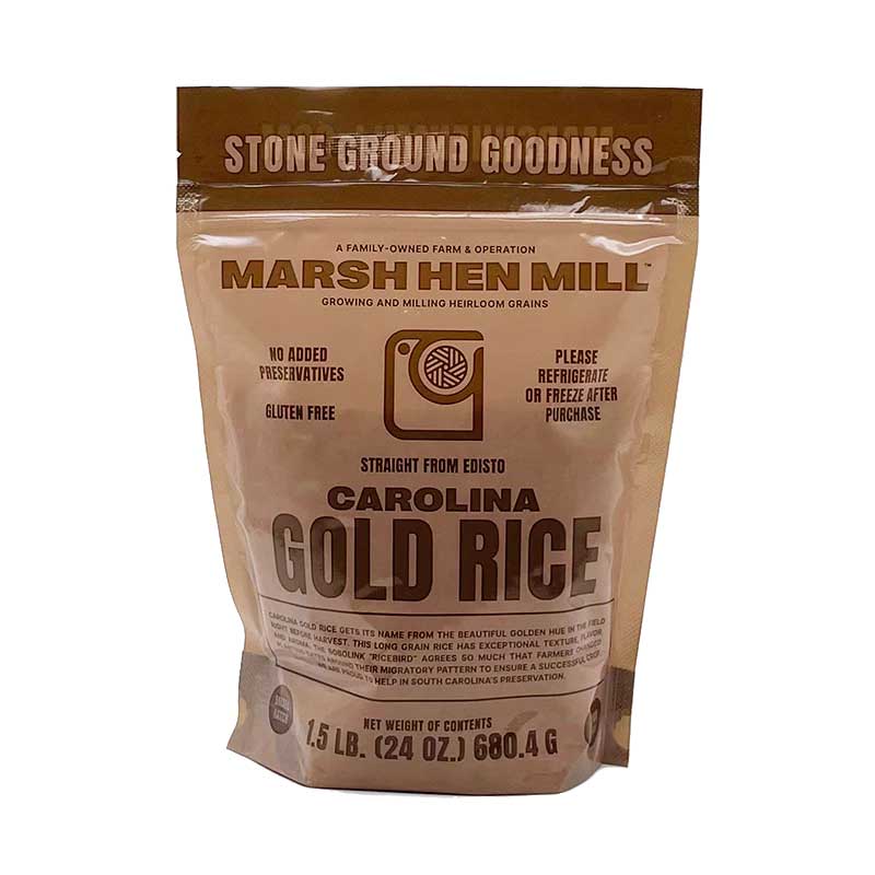 Marsh Hen Mill Carolina Gold Rice, 1.5lb Rice 12041901