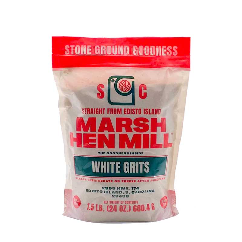 Marsh Hen Mill Stone Ground White Grits, 1.5lb Oats, Grits & Hot Cereal 12041903