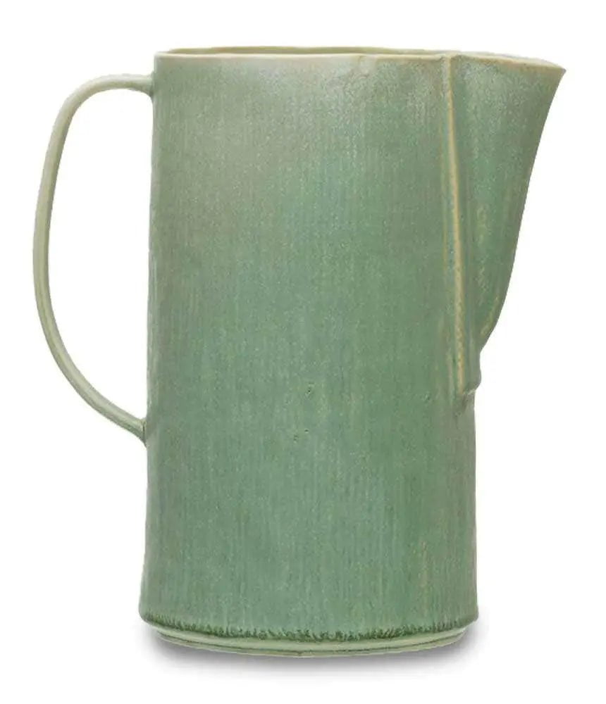 Matte Celadon Reactive Glaze Stoneware 64 oz Pitcher Serving Pitchers & Carafes 12037785