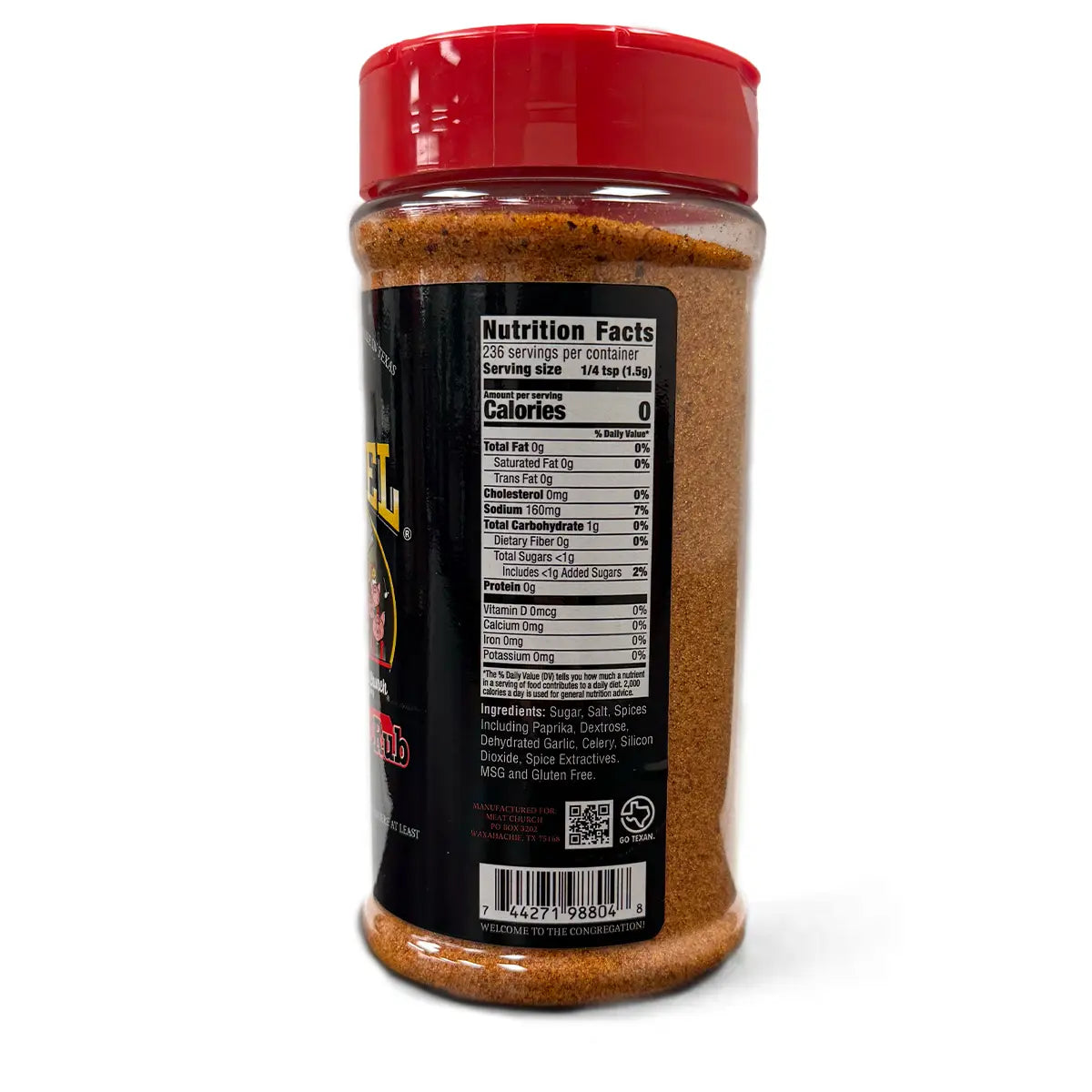 Meat Church BBQ The Gospel All Purpose BBQ Rub, 14oz Seasonings & Spices 12031717