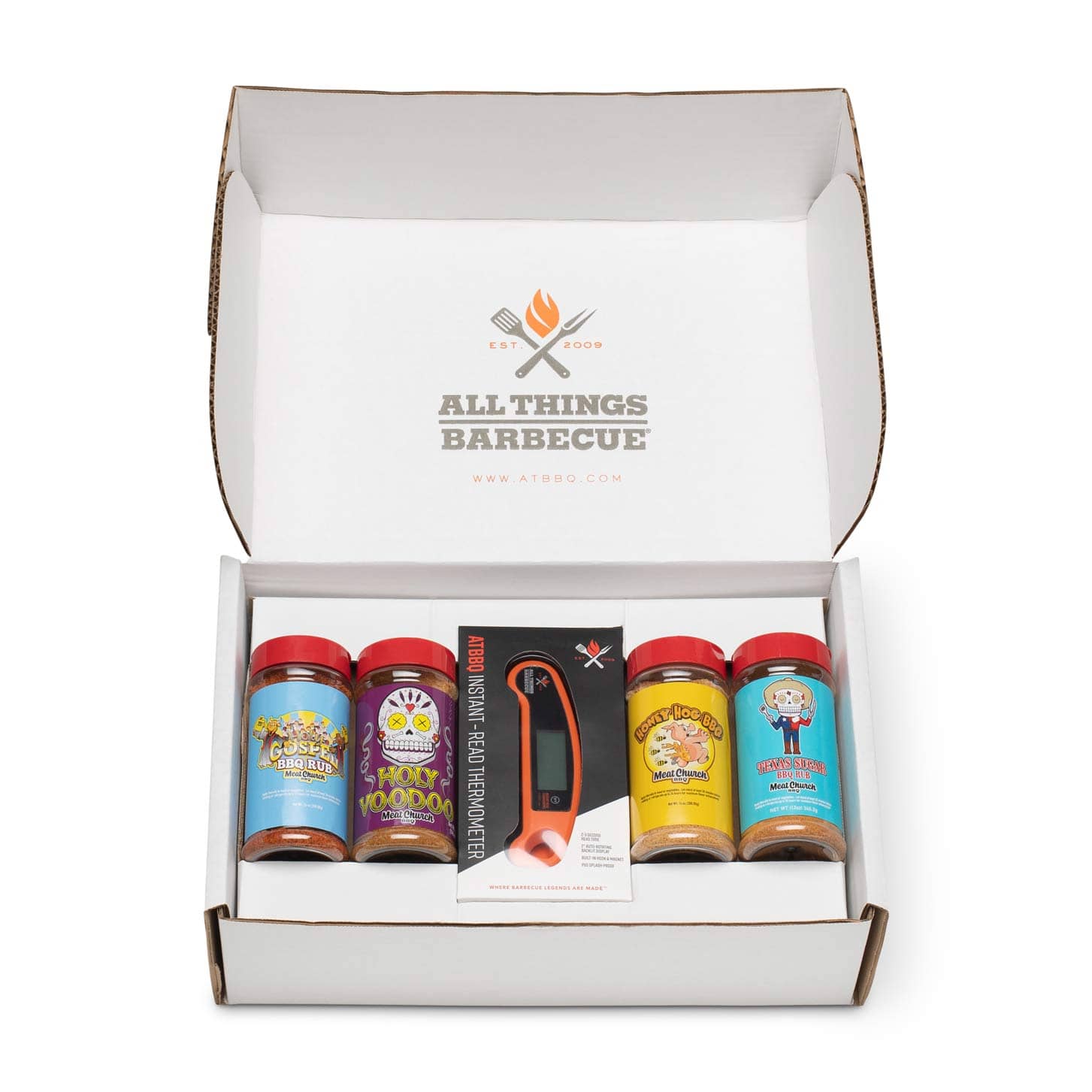 Meat Church Four Rub & Thermometer Gift Box