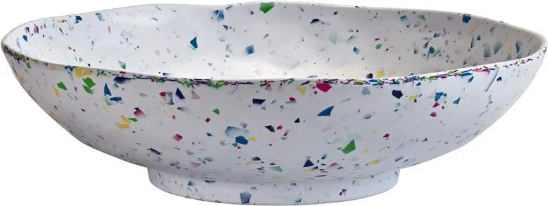 Merritt Rainbow Terrazzo Melamine Dinnerware Collection Dinnerware Serving Bowl 12045097