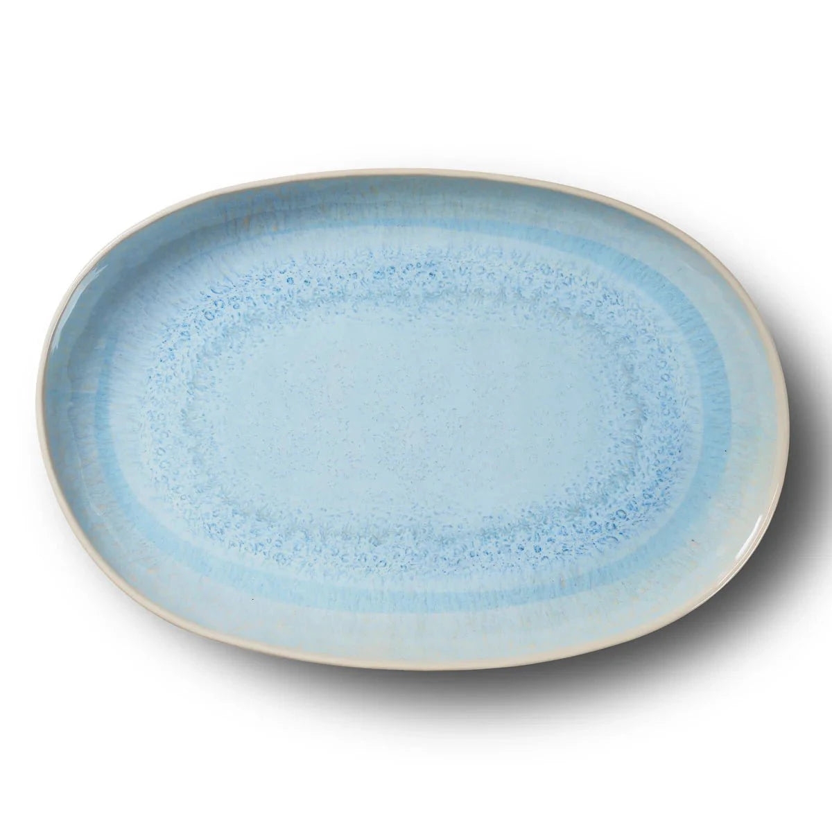 Merritt Reactive Glaze Blue Tableware Collection Tableware Serving Tray 12047657
