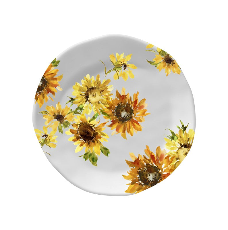 Merritt Sunflower Garden Melamine Dinnerware Collection