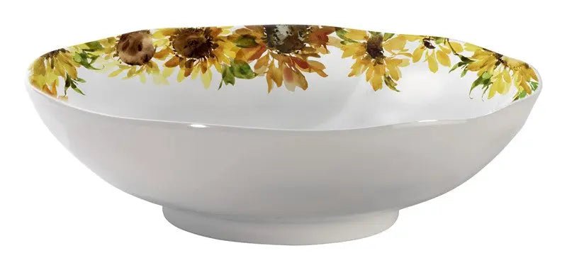 Merritt Sunflower Garden Melamine Dinnerware Collection Dinnerware Serving Bowl 12044381