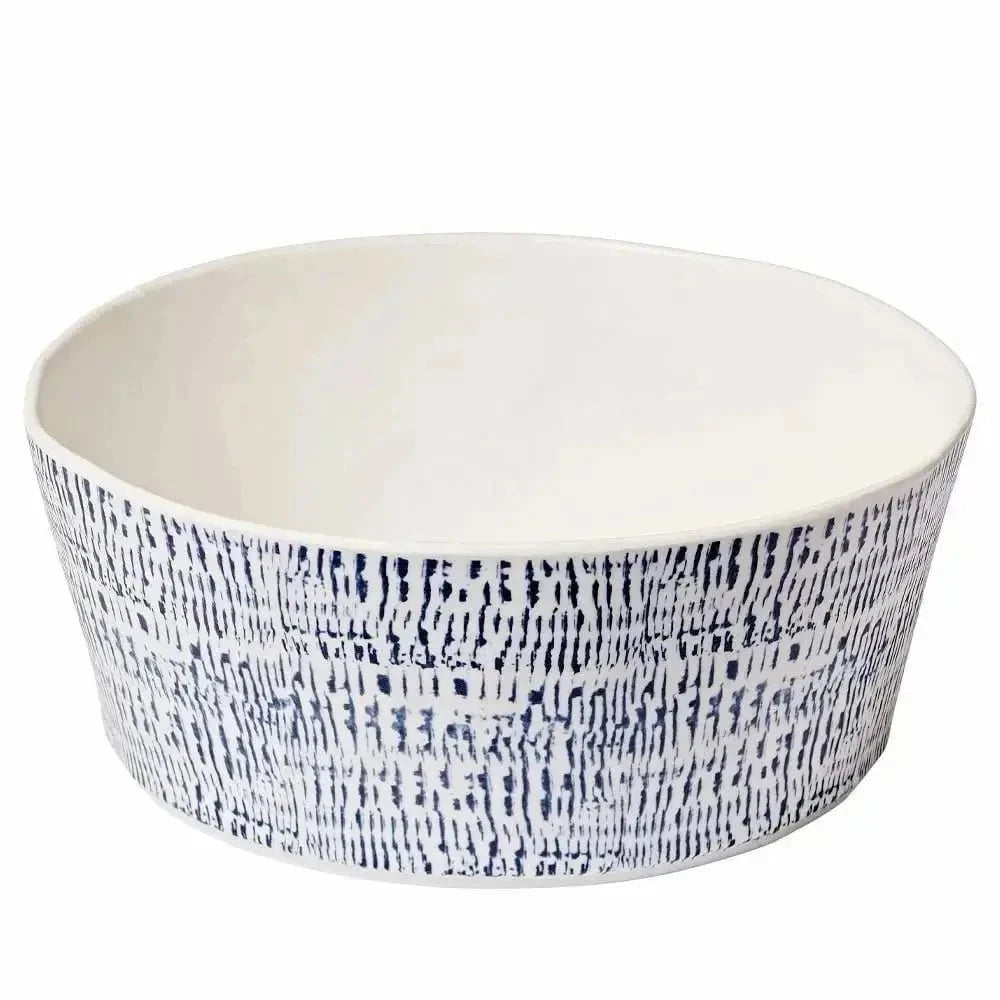 Merritt Tribal Blue Melamine Dinnerware Collection Dinnerware Serving Bowl 12041204