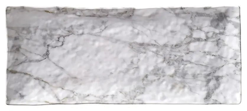 Merritt White Marble Melamine Dinnerware Collection Dinnerware Loaf Tray 12031307