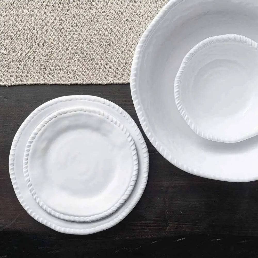 Merritt White Rope Dinnerware Collection Dinnerware