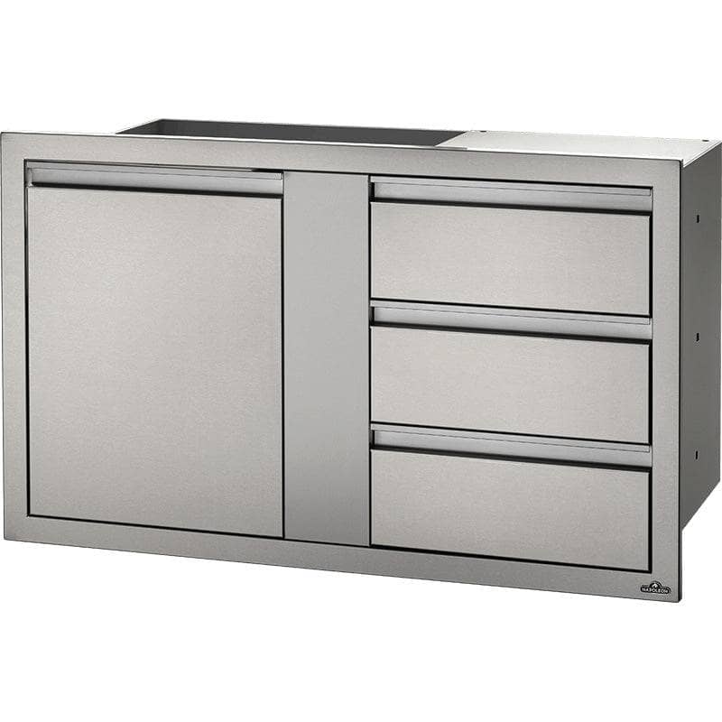 Napoleon 42" X 24" Large Single Door & Triple Drawer Cabinets & Storage 12047721